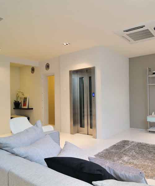 Home lift rumah standard